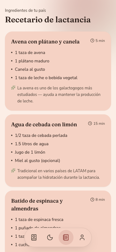 Recetas para producir más leche